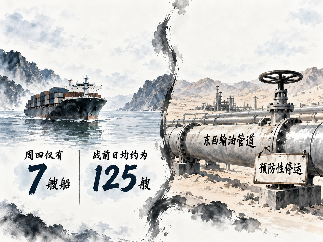 通航受限与管道停运影响原油交付