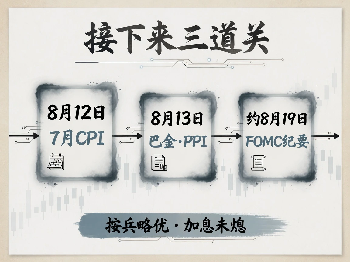 验证节点:8月12日CPI、8月13日巴金与PPI、约8月19日FOMC纪要