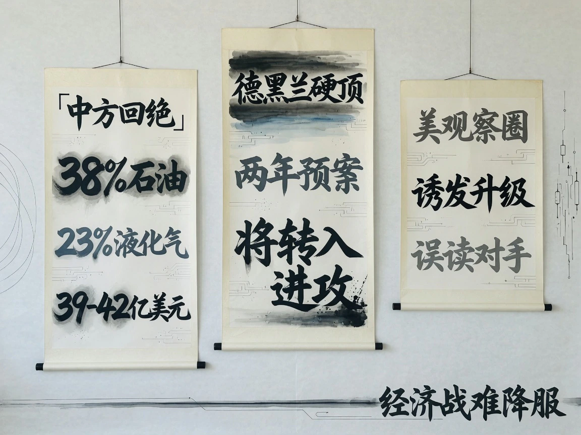 三方表态对照:中方回绝38%石油23%液化气39-42亿美元、德黑兰硬顶两年预案、观察圈泼冷水