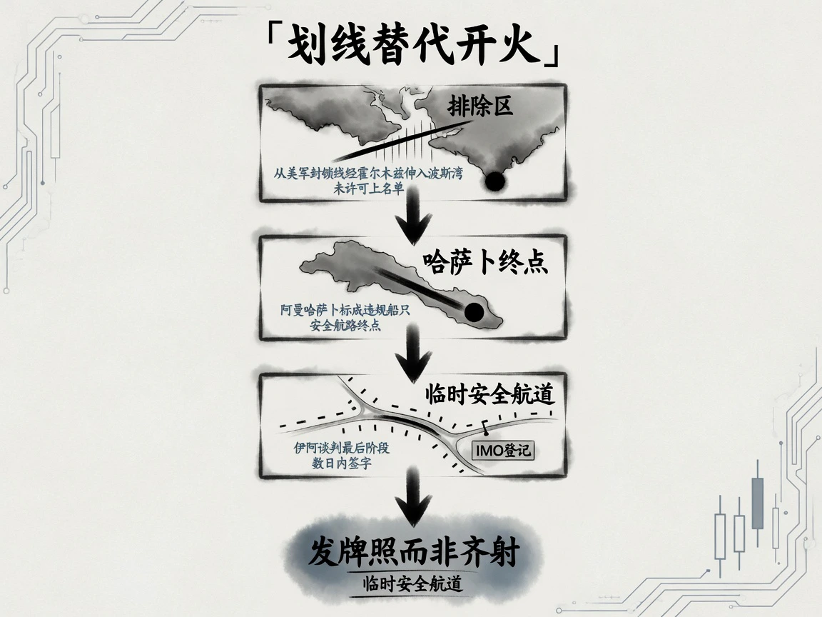 海峡管制安排：拟设海上限制区、点名哈萨卜航路、推进临时安全航道谈判