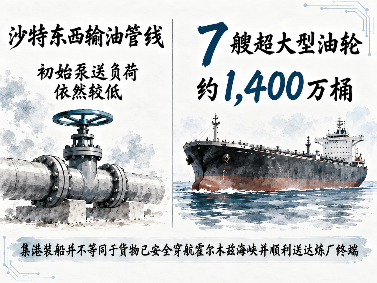 管线低速试运行与海湾装船不等于全程运输畅通