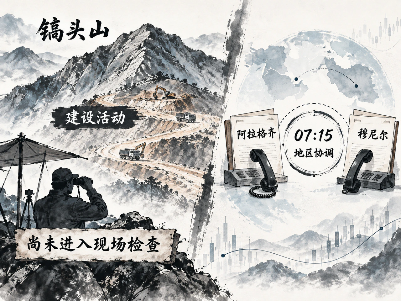 核设施建设迹象与伊巴外交通话,分别保留事实边界