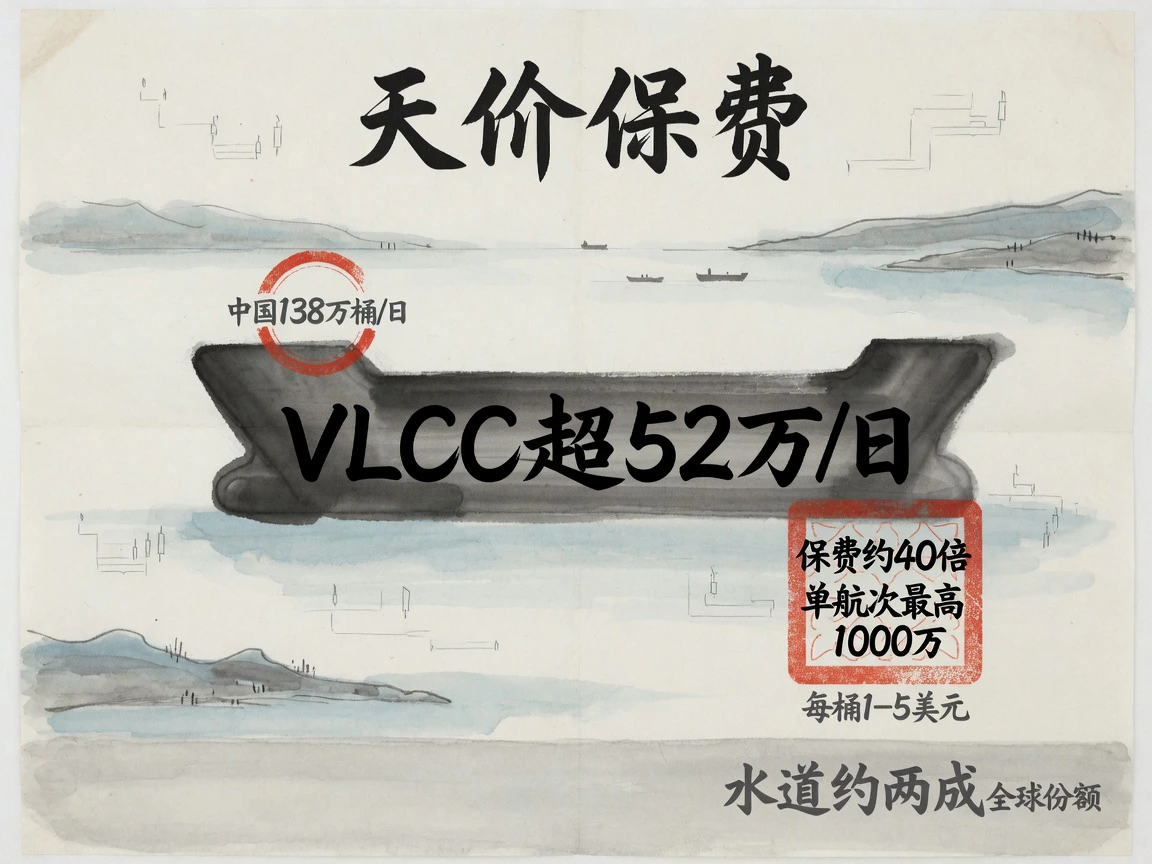 VLCC超52万美元/日，战争险约40倍，中国买伊油约138万桶/日