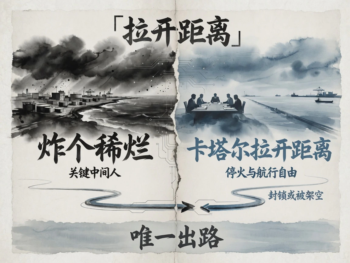 特朗普扬言把阿曼炸个稀烂;卡塔尔公开拉开距离,称停火与航行自由是唯一出路;封锁或被新航线架空