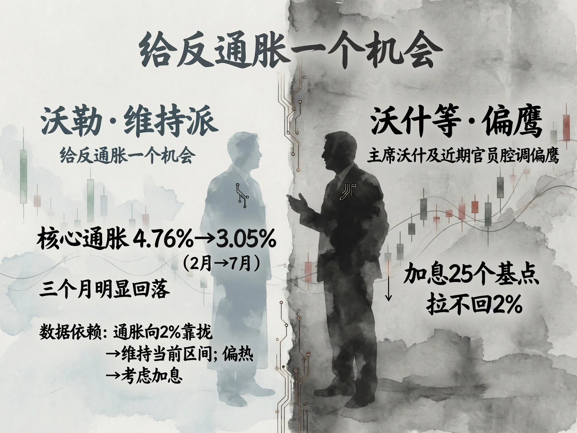 沃勒维持派与沃什等偏鹰官员左右对照,核心通胀从4.76%降至3.05%
