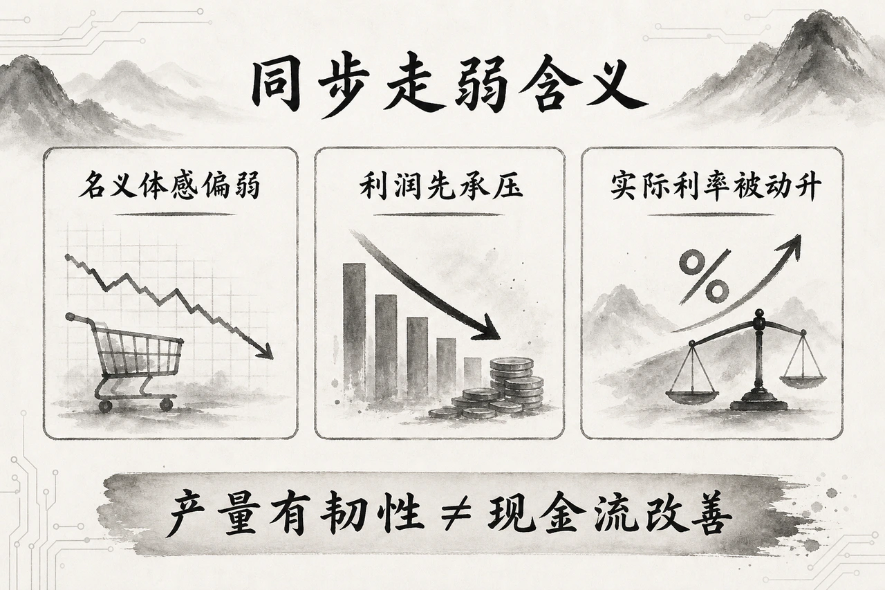同步走弱名义体感