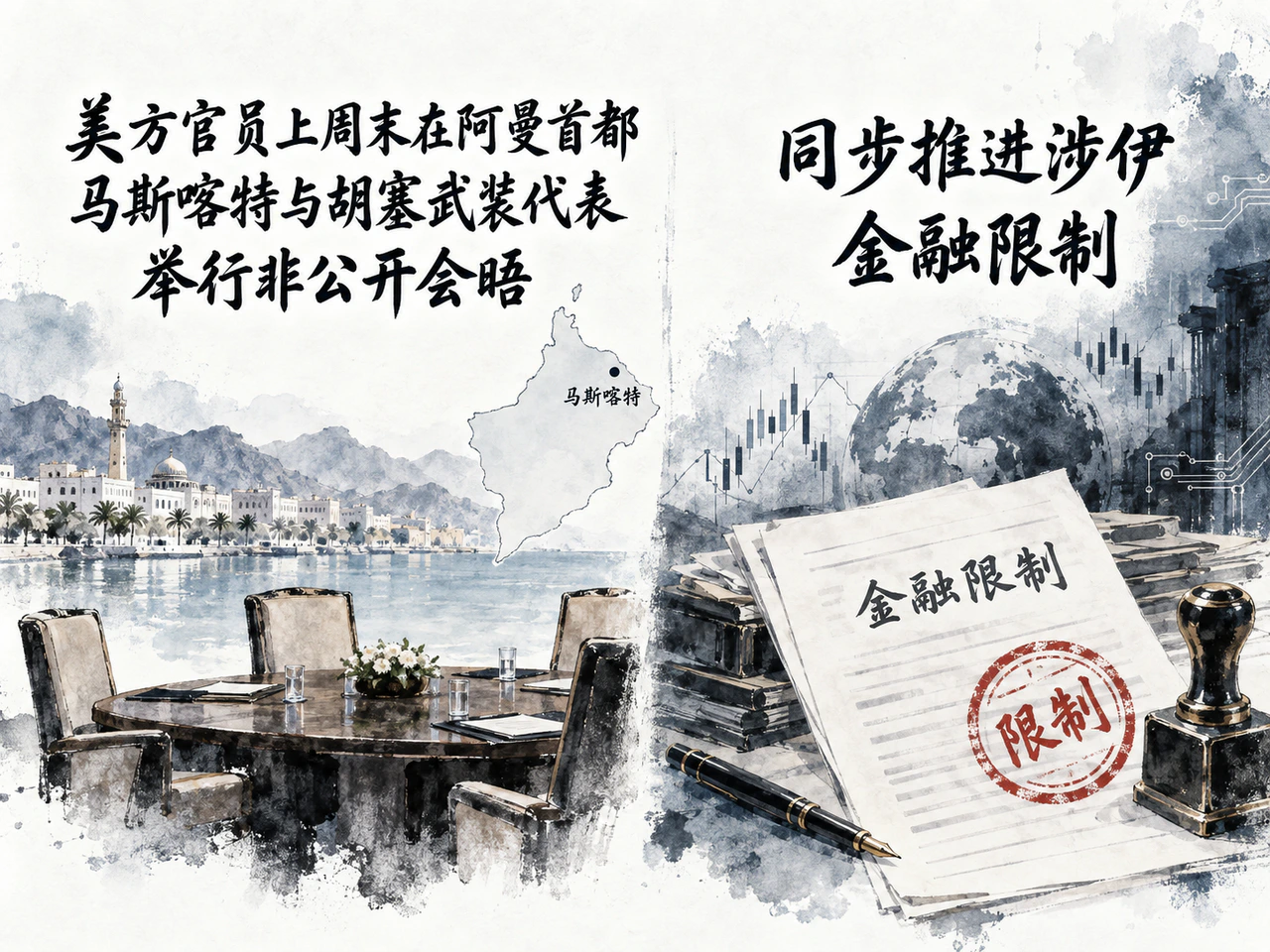 美方与胡塞接触同时推进金融限制
